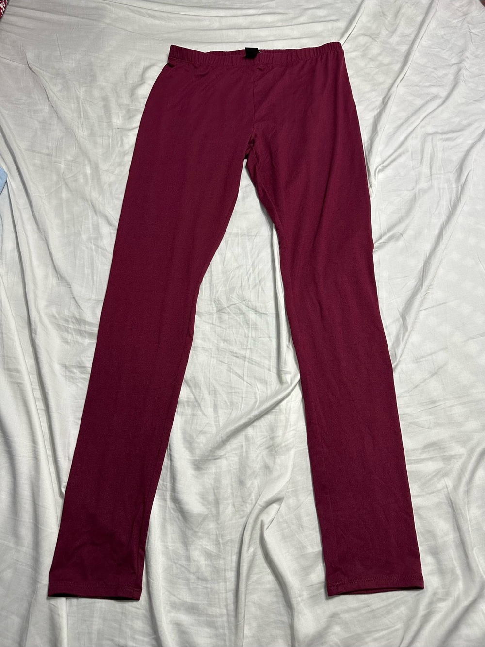 Fashion Nova Maroon Stretch Leggings
